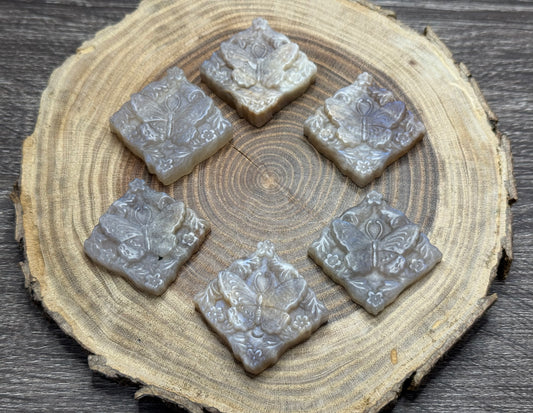 Moonstone Butterfly Carvings