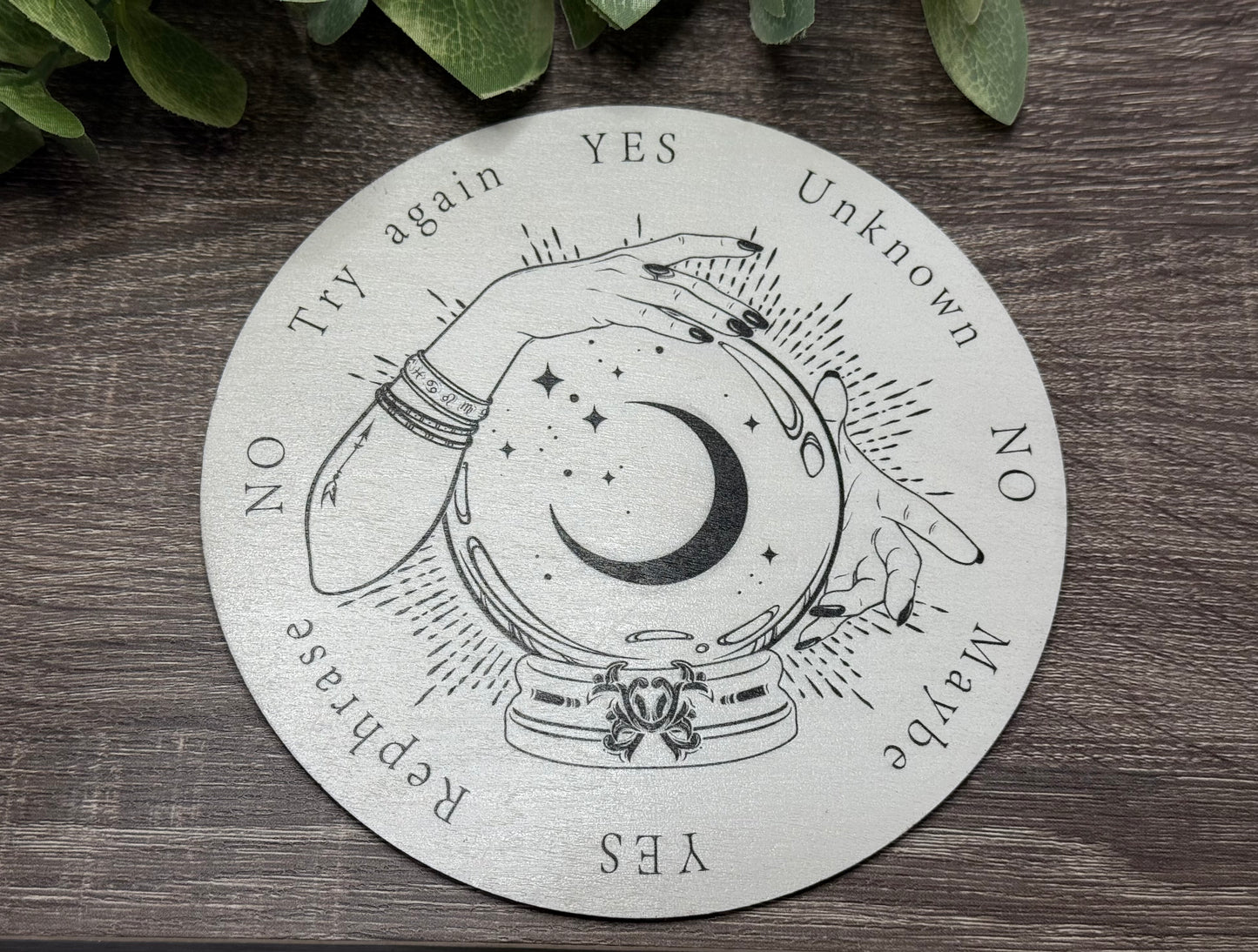 Pendulum Board - Mystic Crystal Ball & Moon - double sided