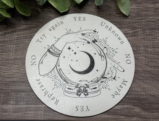 Pendulum Board - Mystic Crystal Ball & Moon - double sided