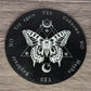 Pendulum Board -  Moth, Moons, Stars- double sided