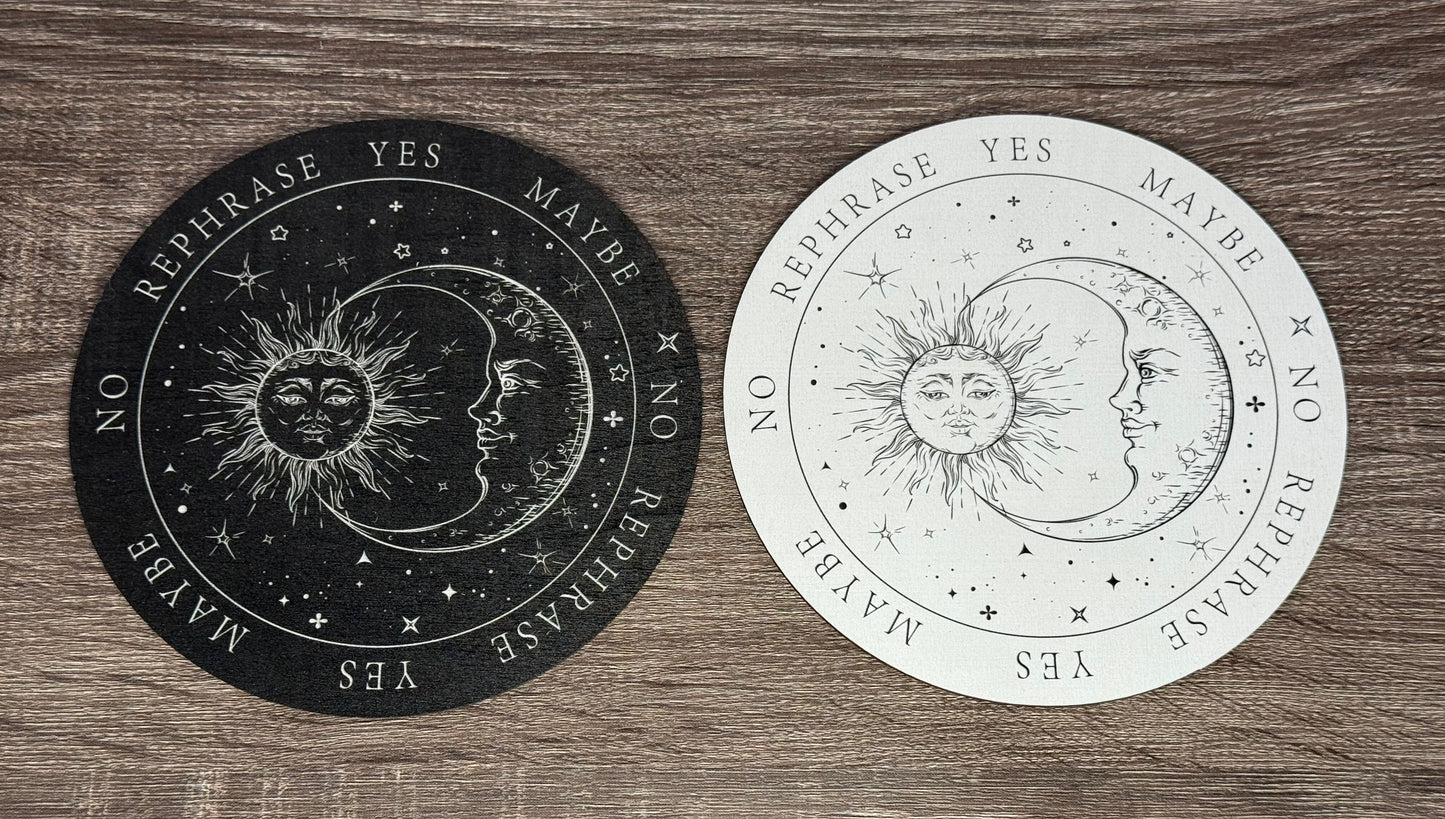 Pendulum Board -  Moon and Sun - double sided