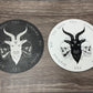 Pendulum Board - Goat and Skulls - double sided