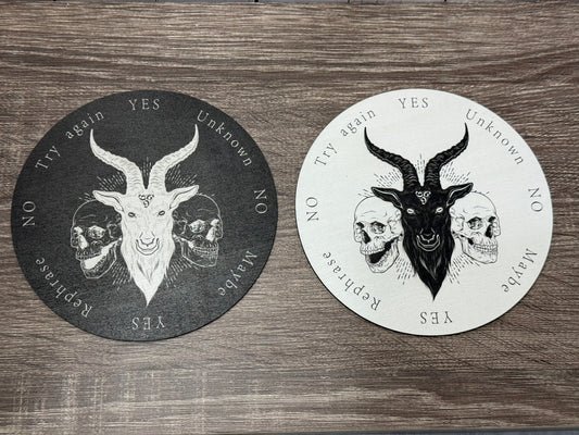Pendulum Board - Goat and Skulls - double sided