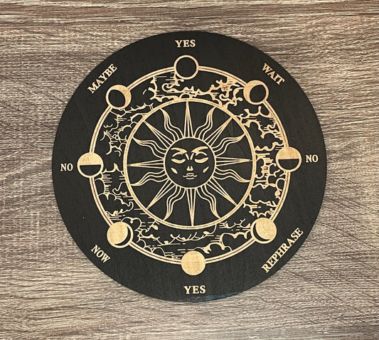 Pendulum Board -  Moon Phases Sun
