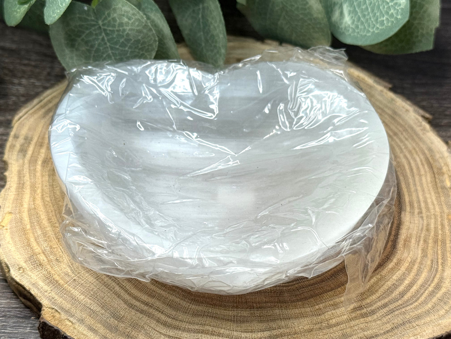 Selenite Bowls Heart Shape