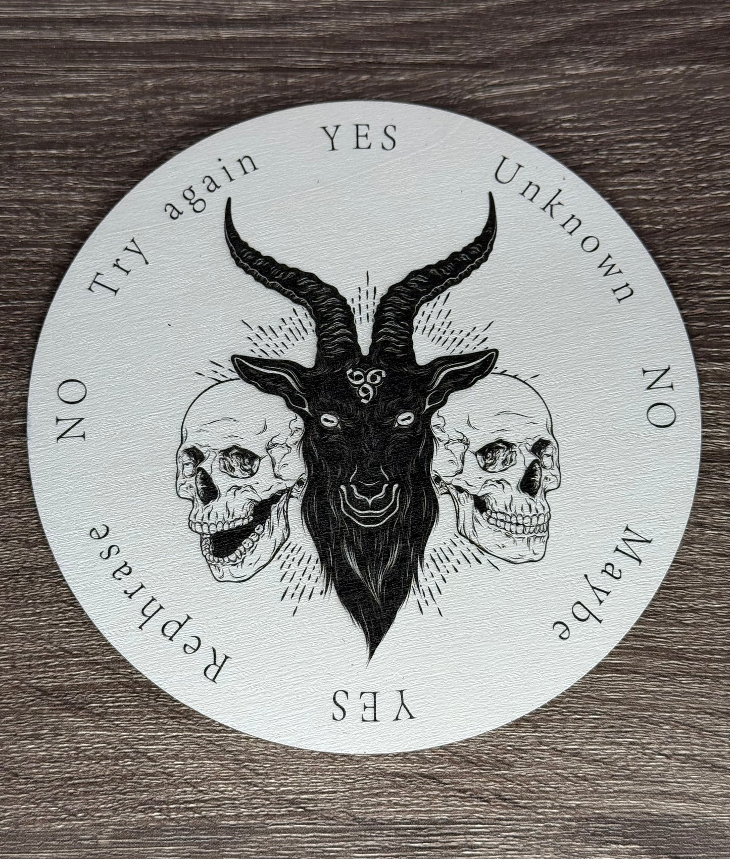 Pendulum Board - Goat and Skulls - double sided