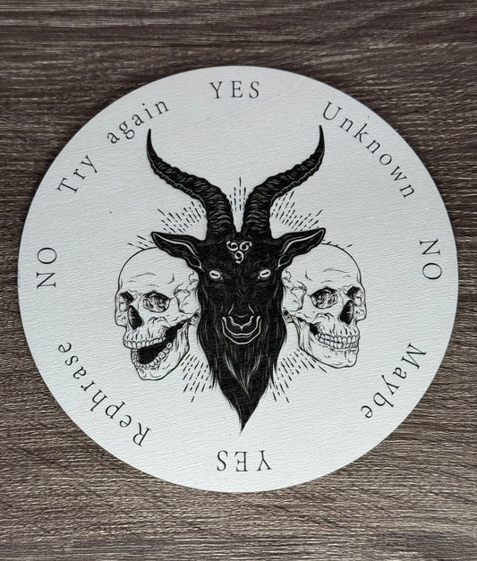Pendulum Board - Goat and Skulls - double sided