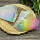 Clear Quartz Aura Coated Freeforms