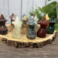 Crystal Cats with Hats Carvings