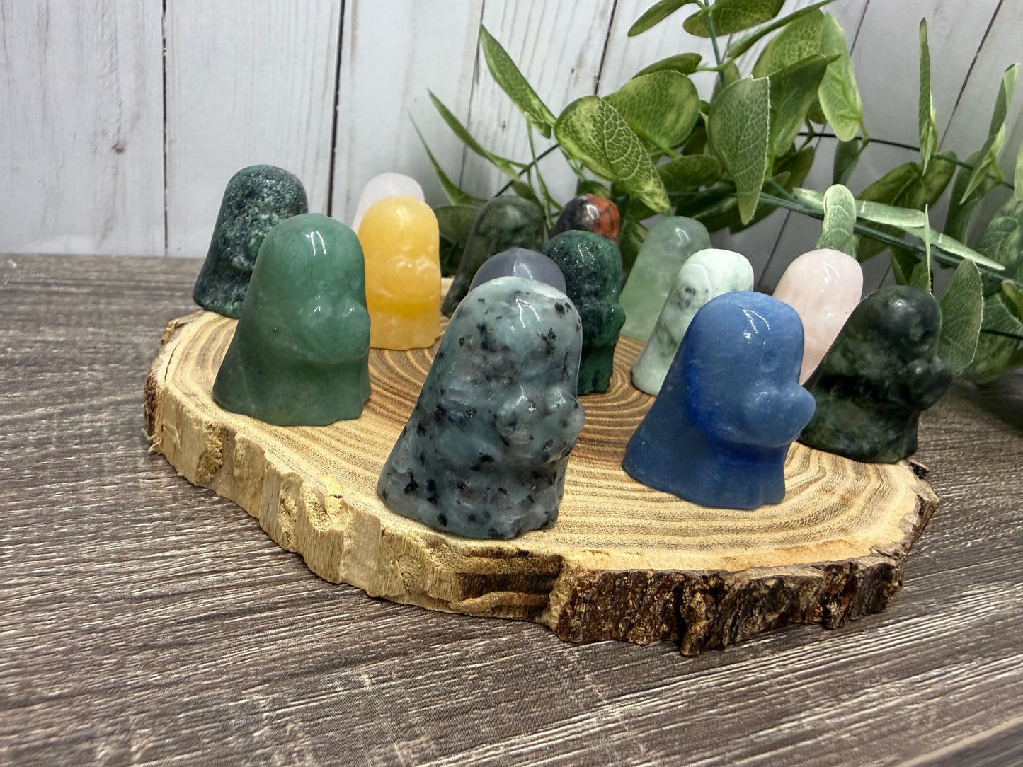 Crystal Ghost Carving Holding A Heart