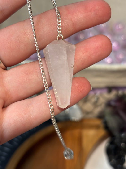 Pendulum Pointed - Rose Quartz