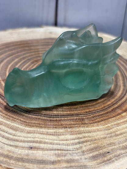 Fluorite Dragon Heads