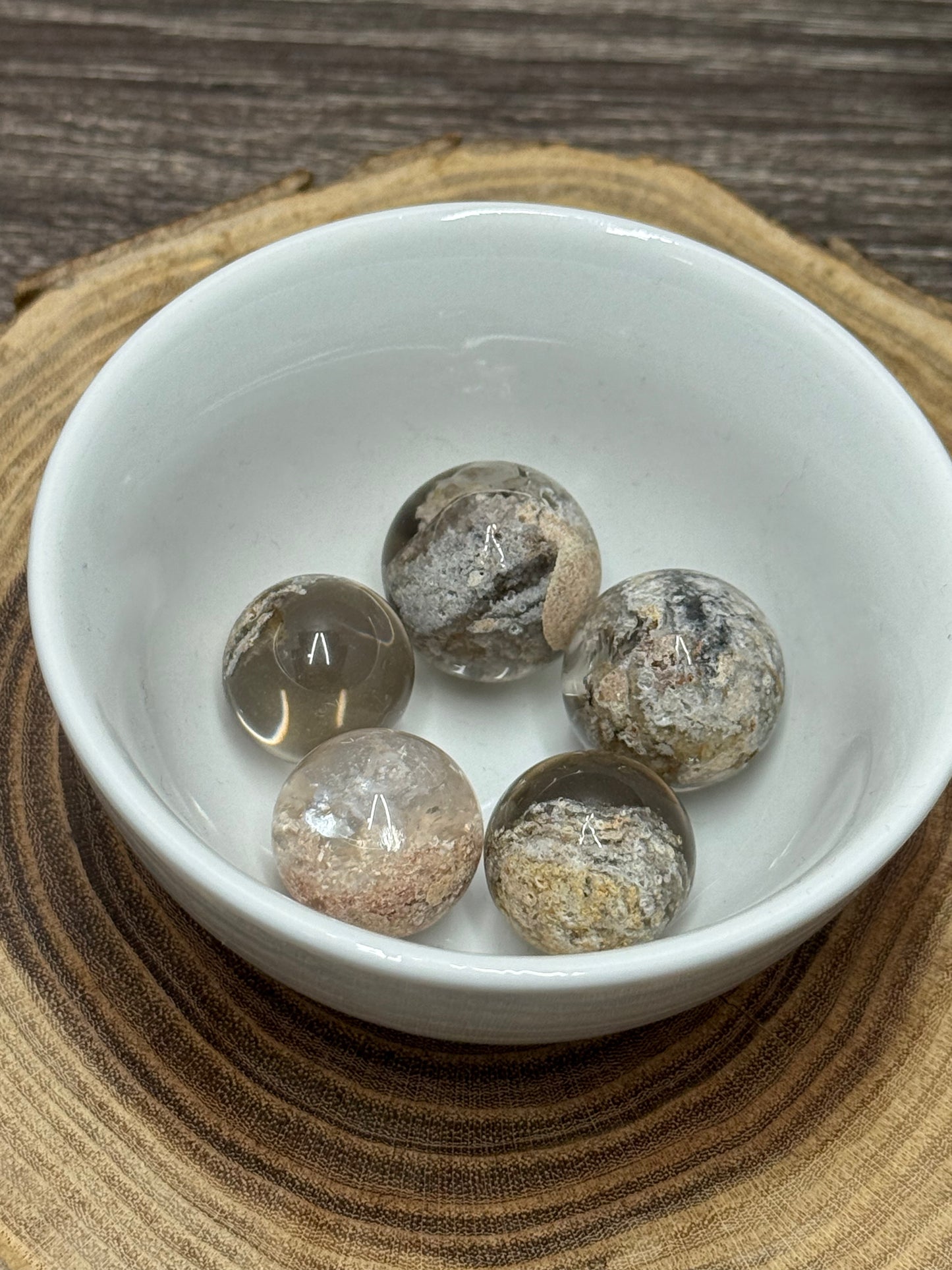 1000 Layer Garden Quartz  Mini Sphere
