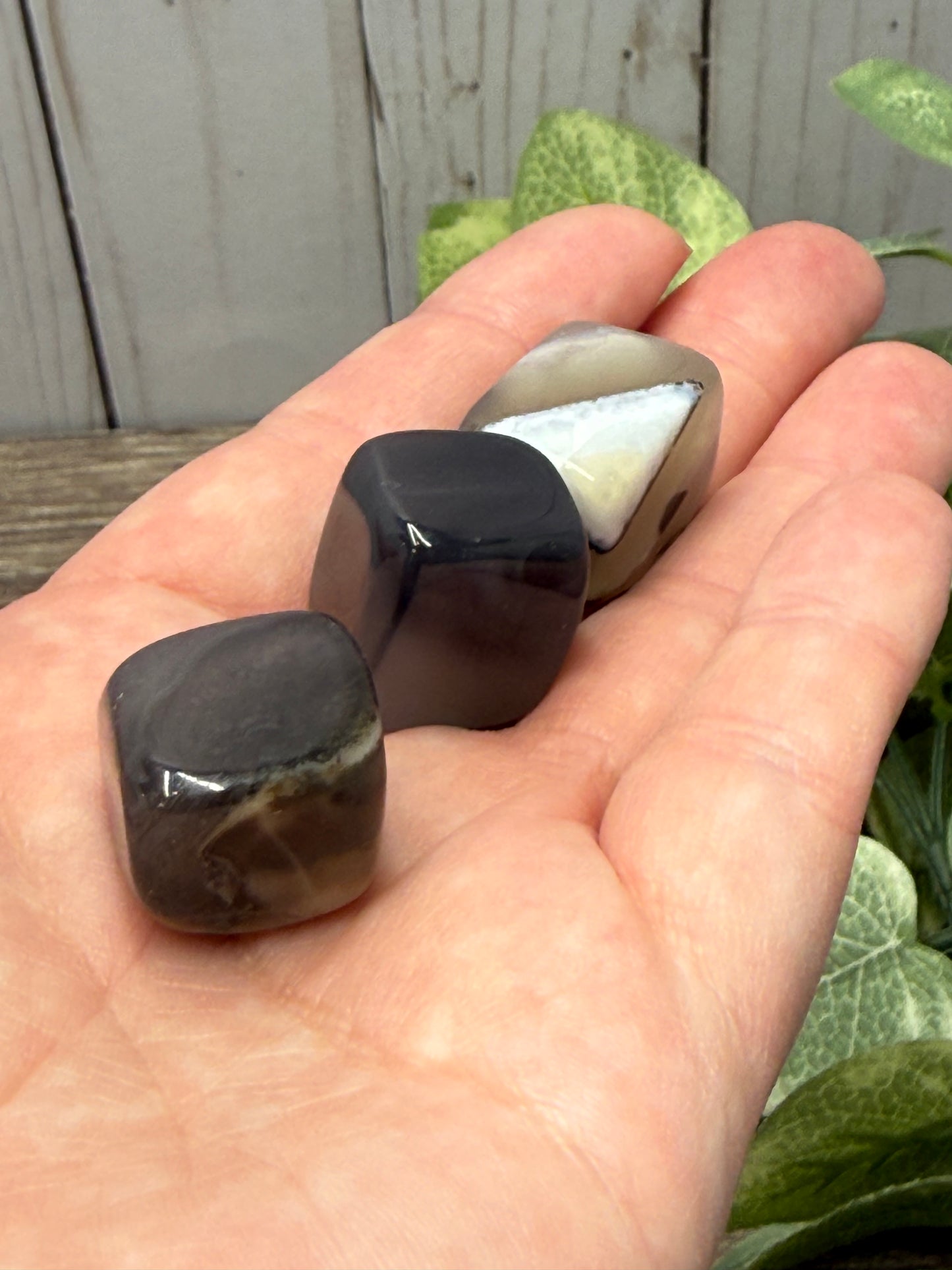 Lava Agate Mini Cube Tumbles