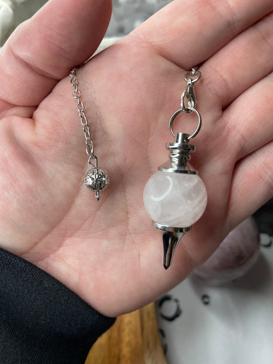 Pendulum Rounded - Clear Quartz