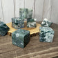 Moss Agate Squares/ Cubes
