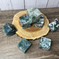 Moss Agate Squares/ Cubes