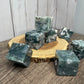 Moss Agate Squares/ Cubes