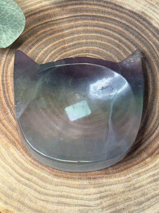 MISFIT Cat Head Bowls - Fluorite