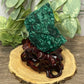 Malachite Statement Piece with Stand