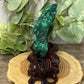 Malachite Statement Piece with Stand