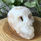 Flower Agate Skulls