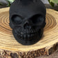Skull & Bird Obsidian Carving