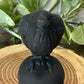 Skull & Bird Obsidian Carving