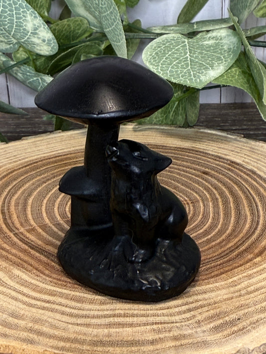 Wolf with Mushroom