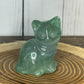 Cat Carvings Green Fluorite