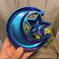 Moon and Star - Wooden (painted metallic)