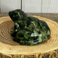 Frog Carvings - Green Jade