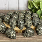 Pyrite Skull Carving