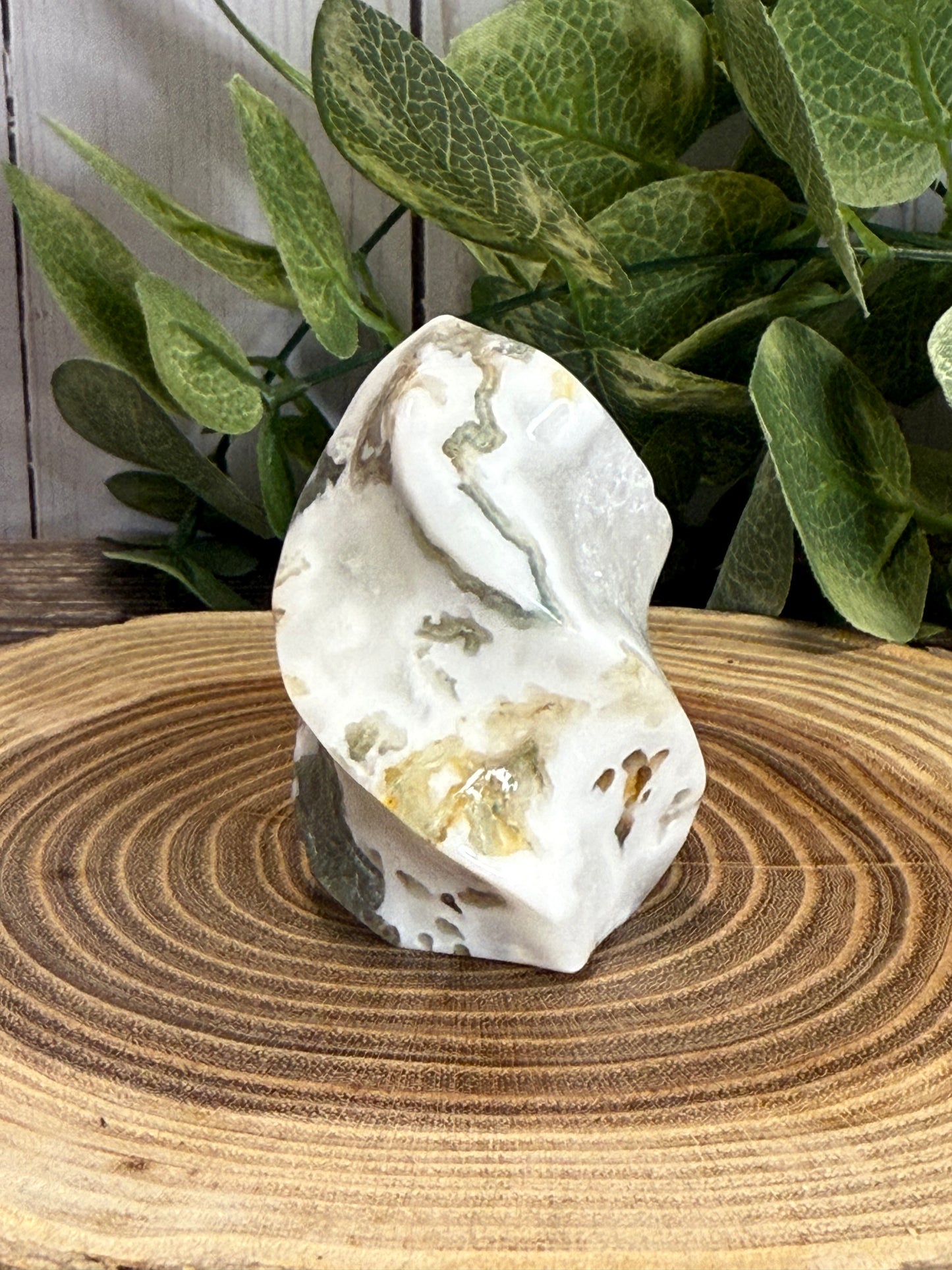 Moss Agate Smaller Flames