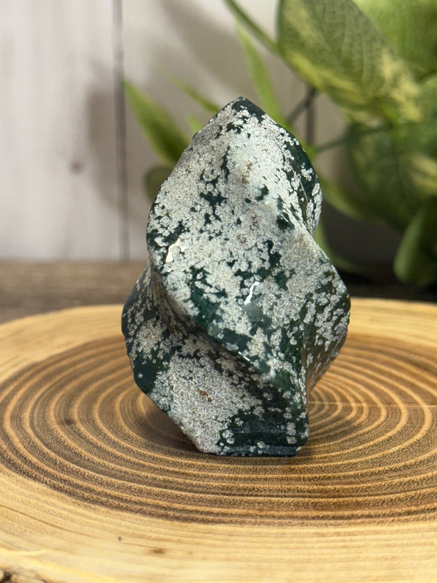 Moss Agate Smaller Flames