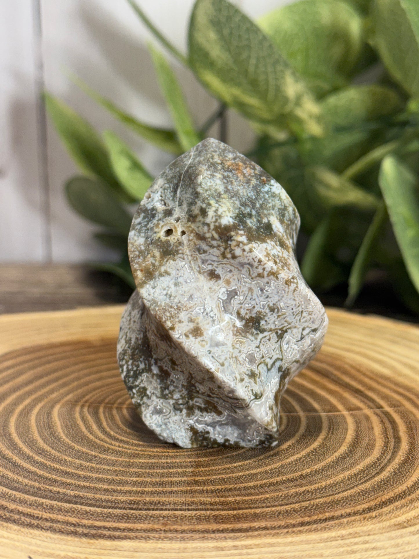 Moss Agate Smaller Flames