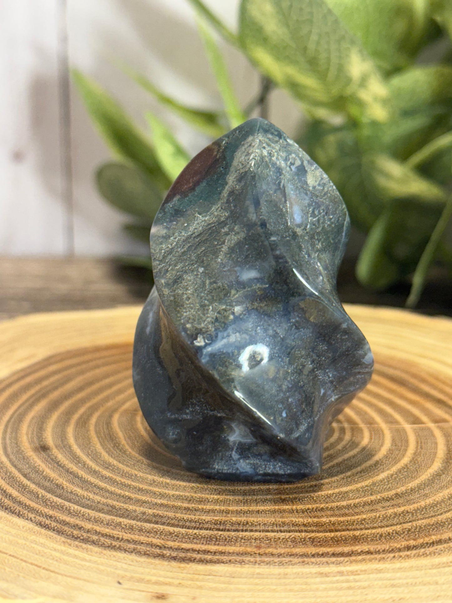 Moss Agate Smaller Flames