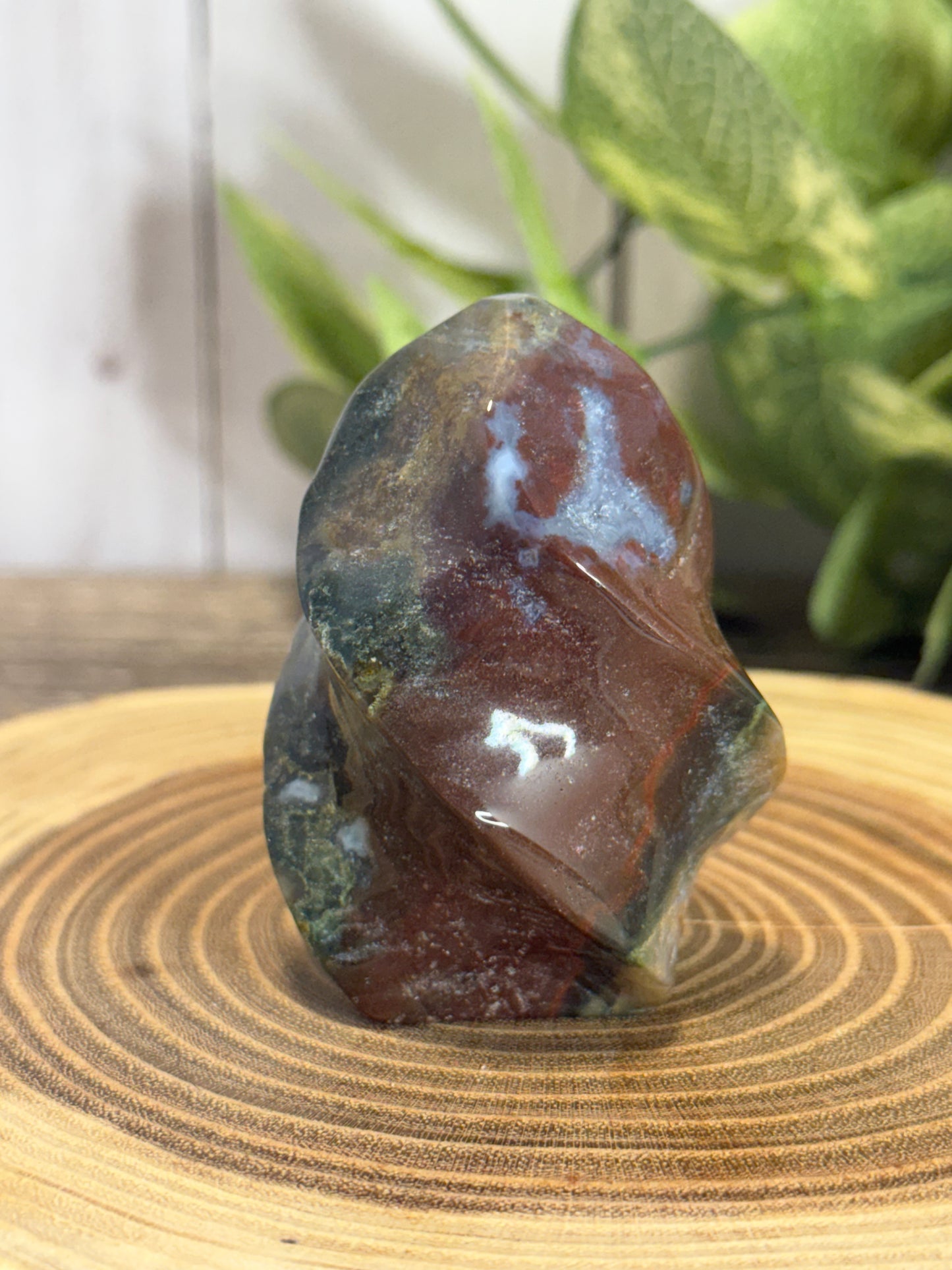 Moss Agate Smaller Flames