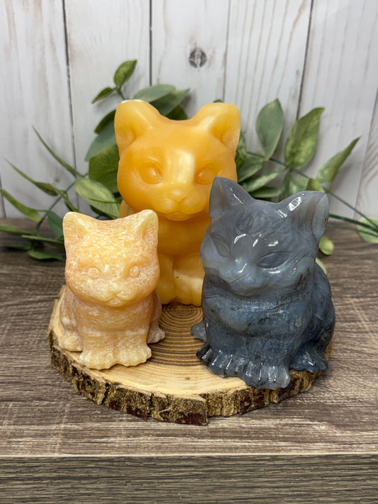 Cat Carvings -Large
