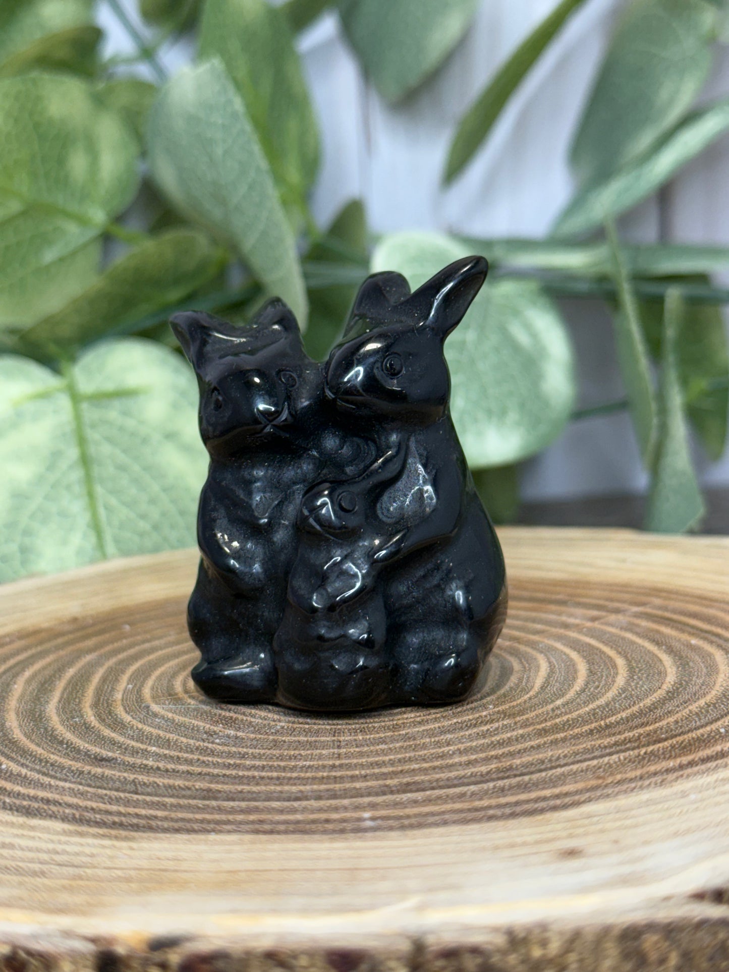 Rabbit Family Carvings