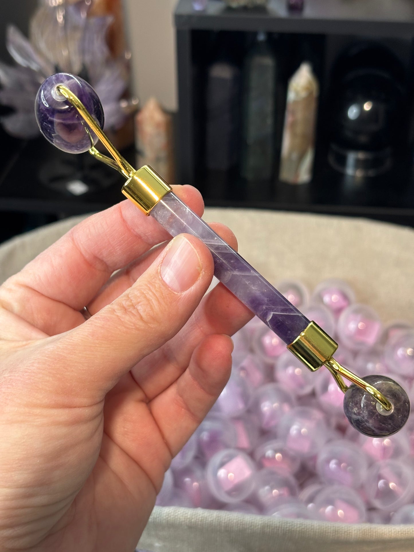 Chevron Amethyst Face Roller