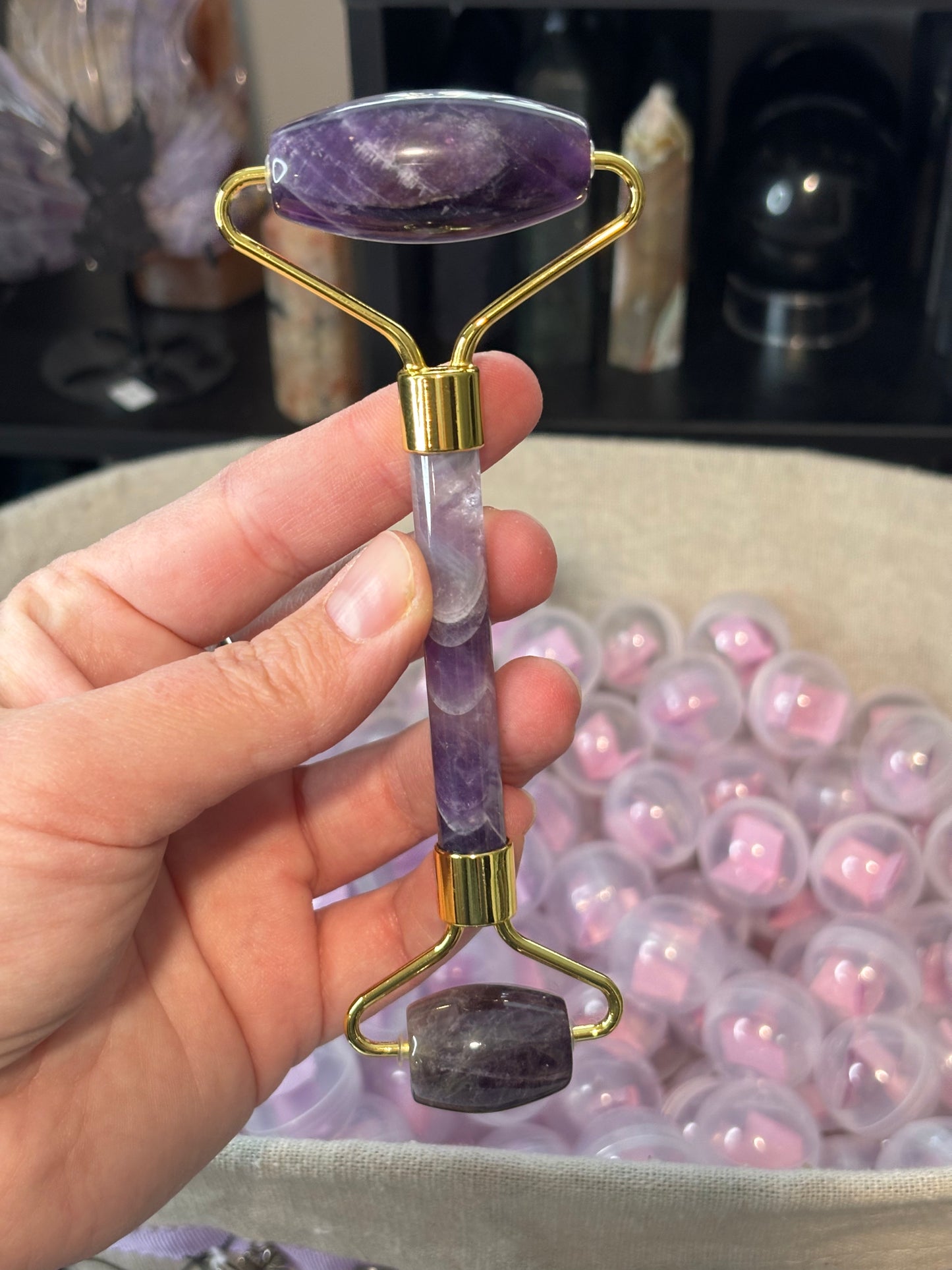 Chevron Amethyst Face Roller