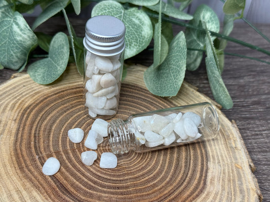 Moonstone Crystal Chip Bottle