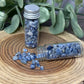 Blue Spot Dot Jasper Crystal Chip Bottle
