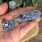 Blue Spot Dot Jasper Crystal Chip Bottle