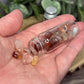 Fire Quartz Crystal Chip Bottle