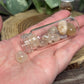 Flower Agate Crystal Chip Bottle