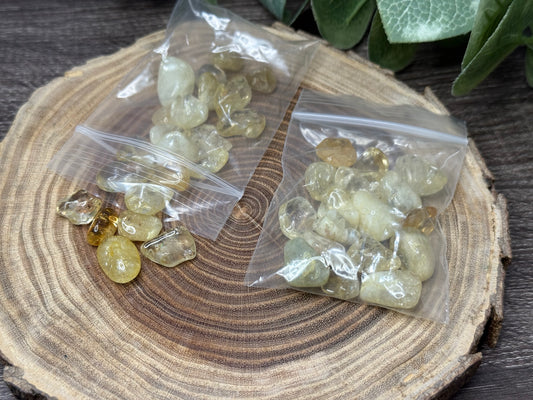Citrine (heated) Crystal Chip Bag