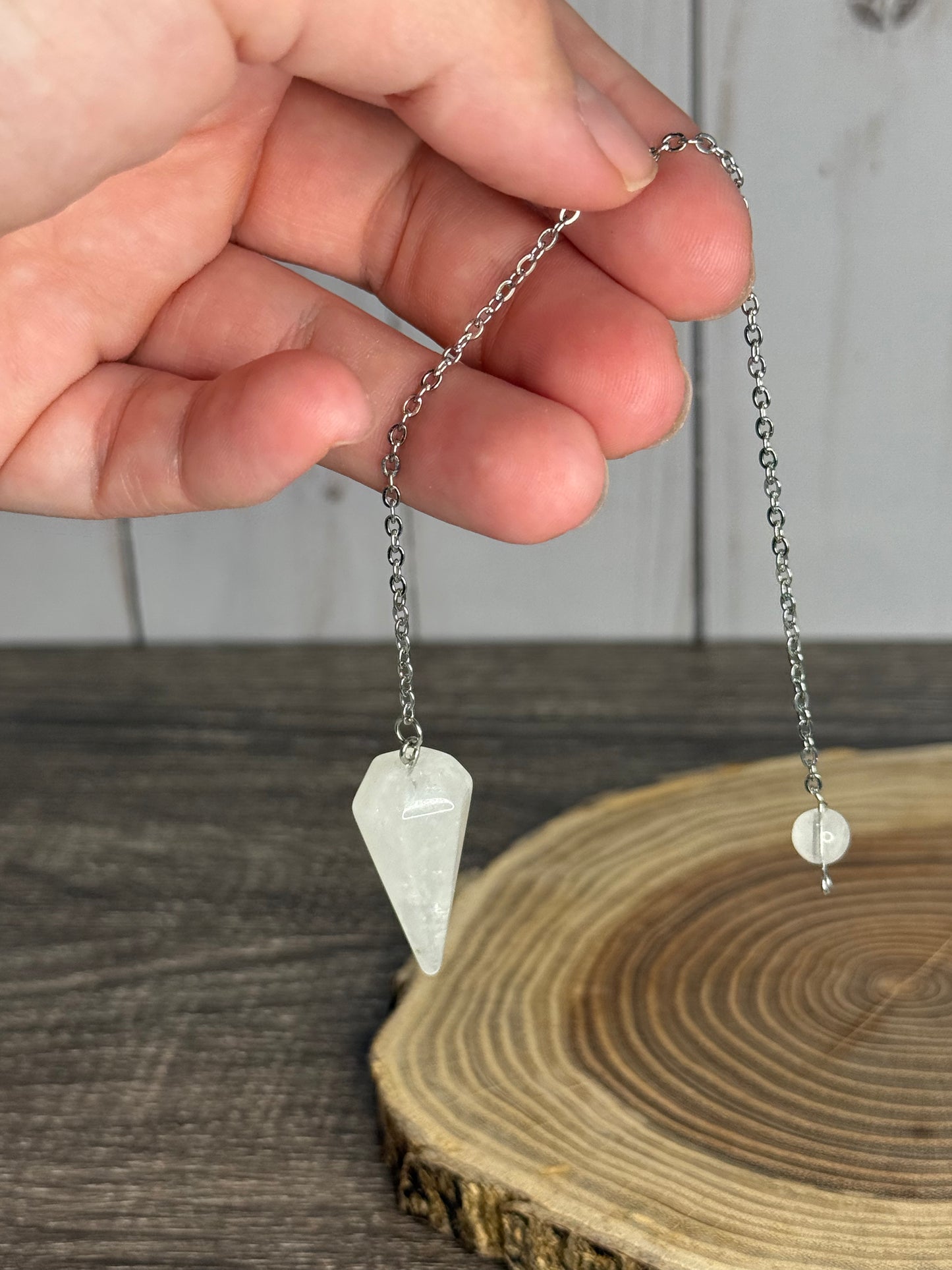 Pendulum Tapered Style - Clear Quartz