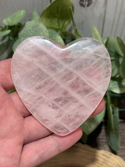 Gua Sha - Rose Quartz Heart, Butterfly, Cloud